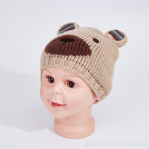 Pink Knit Hat In Stock fast supply knitted hat for Child Manufactory